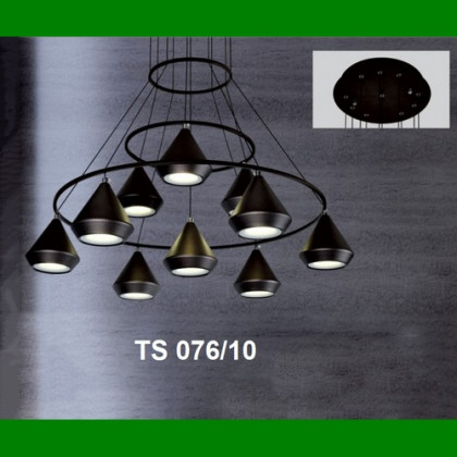 Đèn chùm thả chóa kim loại LED