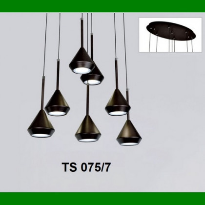 Đèn chùm thả chóa kim loại LED