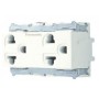 Ổ cắm đôi có dây nối đất, 16A